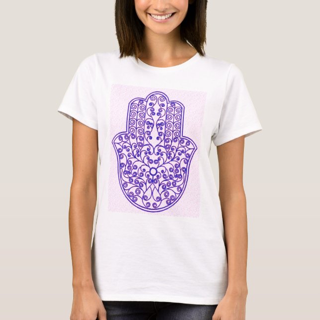T-shirt hamsa rose (Devant)