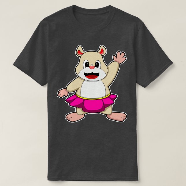T-shirt Hamster à Dance avec jupe (Design devant)