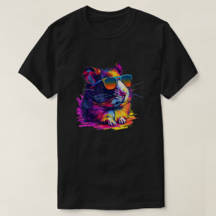 T-shirt hamster à l'allure cool avec lunettes de soleil mu