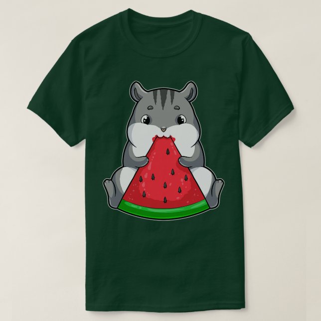T-shirt Hamster à manger Watermelon (Design devant)