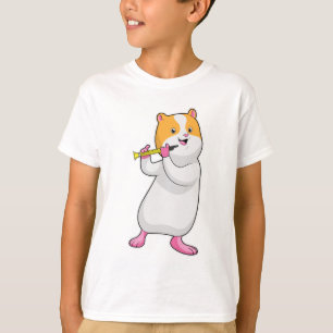 T-shirt Hamster à Musique avec Flûte
