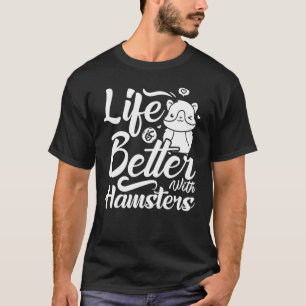 T-shirt Hamster Animaux Animaux Cute Cages Ball Roue Alime