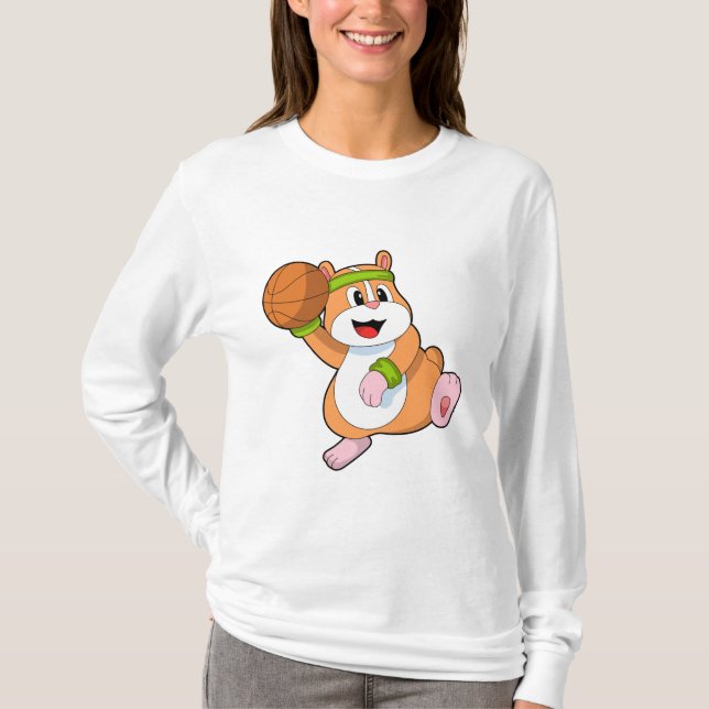 T-shirt Hamster as Basketball player (Devant)