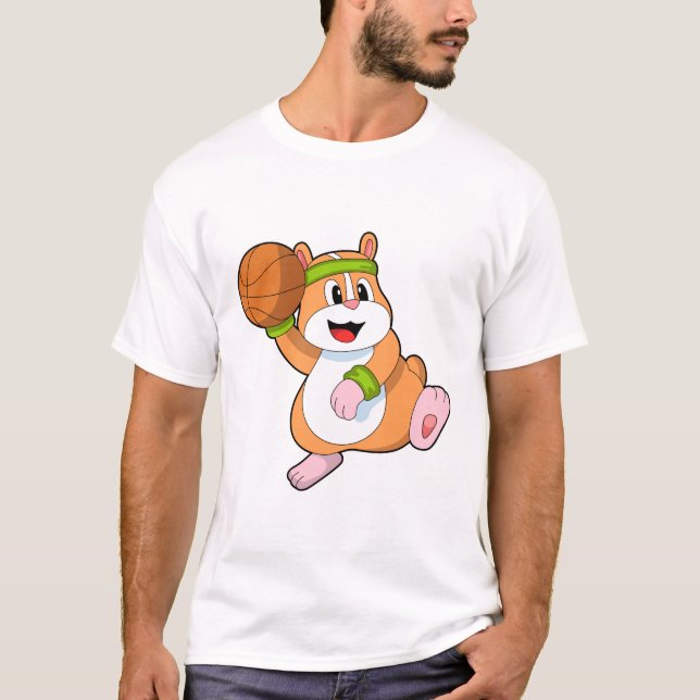 T-shirt Hamster as Basketball player (Devant)