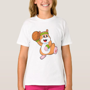 T-shirt Hamster as Basketball player
