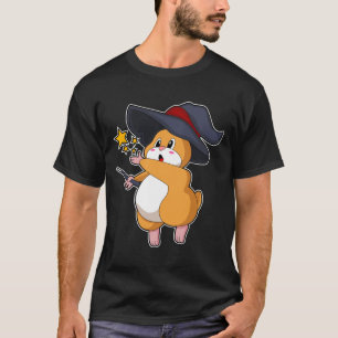 T-shirt Hamster as Wizard with Magic mur