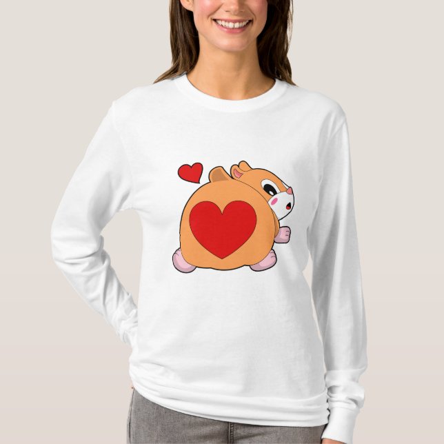 T-shirt Hamster au coeur (Devant)