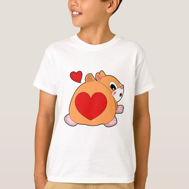 T-shirt Hamster au coeur (Devant)