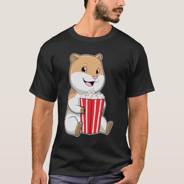 T-shirt Hamster au cône de Popcorn (Devant)