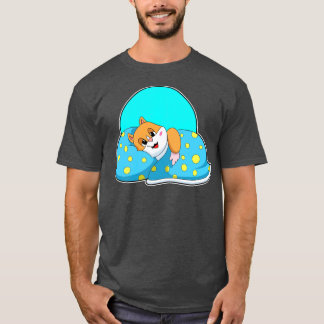 T-shirt Hamster au coucher avec couverture