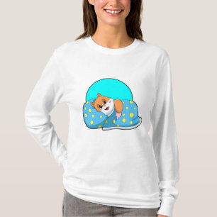 T-shirt Hamster au coucher avec couverture.PNG