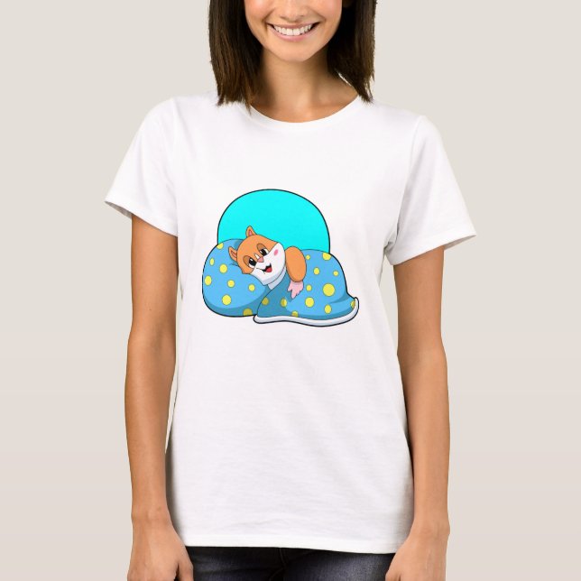 T-shirt Hamster au coucher avec couverture.PNG (Devant)