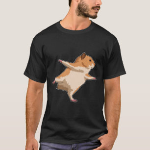 T-shirt Hamster au Yoga Stretching Legs