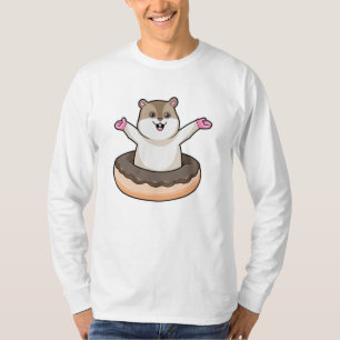 T-shirt Hamster avec de l'âne au chocolat