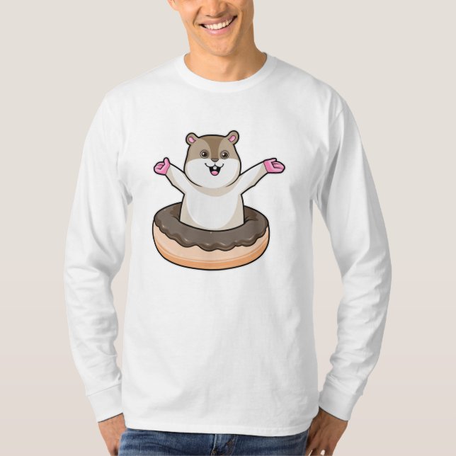 T-shirt Hamster avec de l'âne au chocolat (Devant)