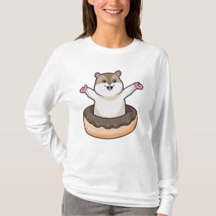 T-shirt Hamster avec de l'âne au chocolat