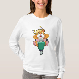 T-shirt Hamster avec Jackhammer