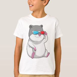 T-shirt Hamster avec lunettes