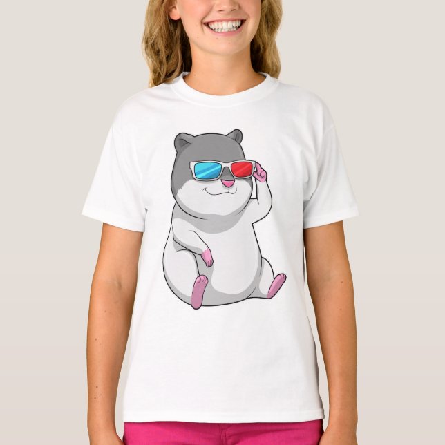 T-shirt Hamster avec lunettes (Devant)
