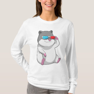T-shirt Hamster avec lunettes