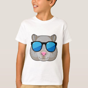 T-shirt Hamster avec lunettes de soleil