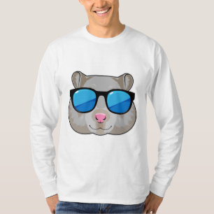 T-shirt Hamster avec lunettes de soleil