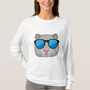 T-shirt Hamster avec lunettes de soleil