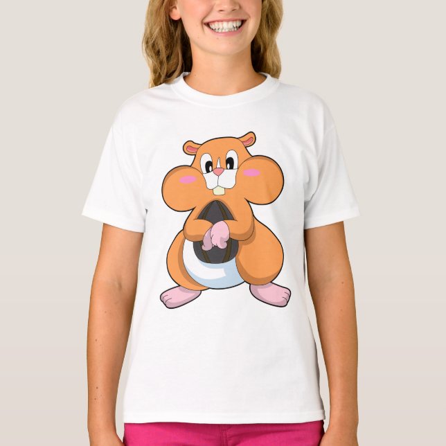 T-shirt Hamster avec noyer (Devant)