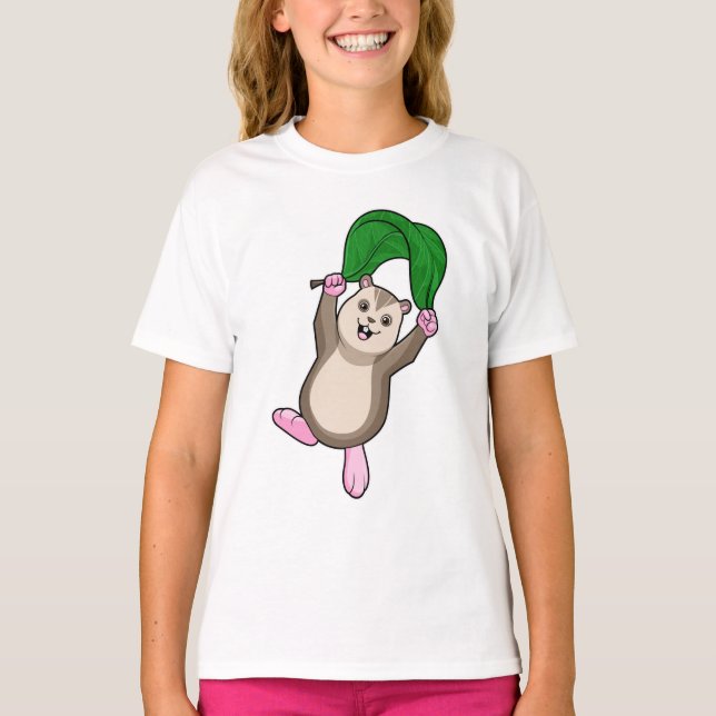 T-shirt Hamster avec parachute (Devant)
