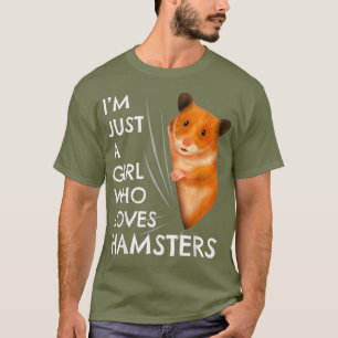 T-shirt Hamster Cadeaux Filles Femmes Juste Une Fille Qui