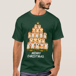 T-shirt Hamster Christmasree Joyeux amis de Noël
