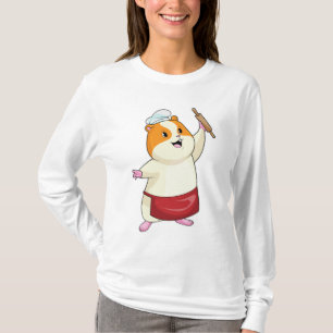 T-shirt Hamster comme boulon avec broche à rouleaux
