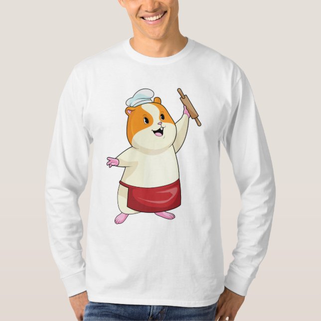 T-shirt Hamster comme boulon avec broche à rouleaux (Devant)