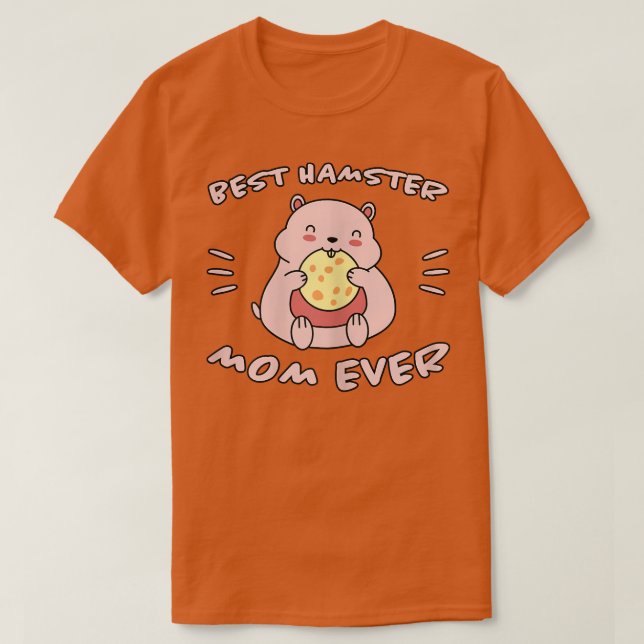 T-shirt Hamster De Femmes Dit Best Hamster Maman Biscuits  (Design devant)