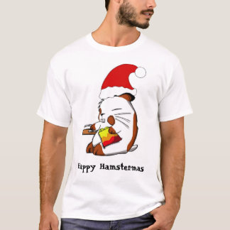 T-shirt Hamster de Noël, Hamstermas heureux