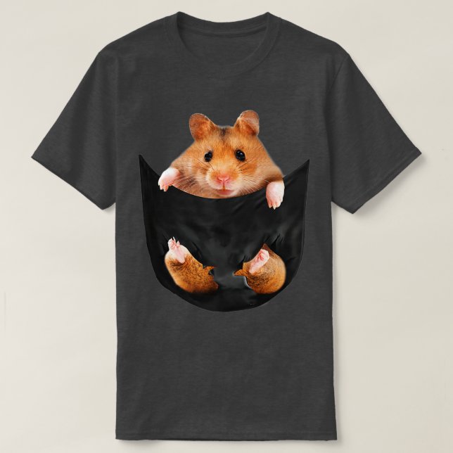 T-shirt Hamster drôle dans votre pocket Cute pour Hamster  (Design devant)