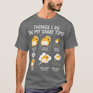 T-shirt hamster drôle s pour femmes hammy mignon amoureux 