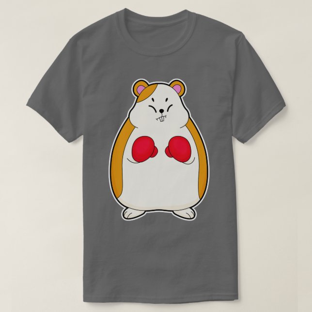 T-shirt Hamster En Boxer Avec Gants De Boxe (Design devant)