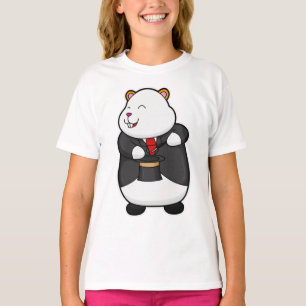 T-shirt Hamster en magicien avec baguette magique et Casqu