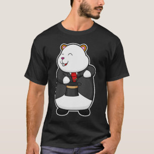 T-shirt Hamster en magicien avec baguette magique et Casqu