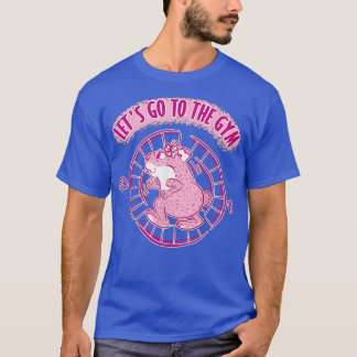 T-shirt Hamster en train de courir au volant gym entraînem