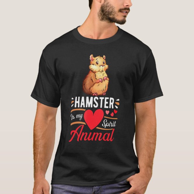 T-shirt Hamster Est Mon Esprit Animal Amour Cute Hamster K (Devant)