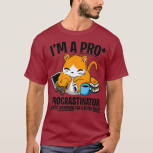 T-shirt Hamster Faul Procrastinate blague drôle cadeau