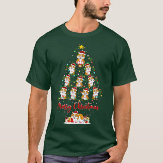 T-shirt Hamster Feux d'arbre de Noël Fundy Hamster Xmas T