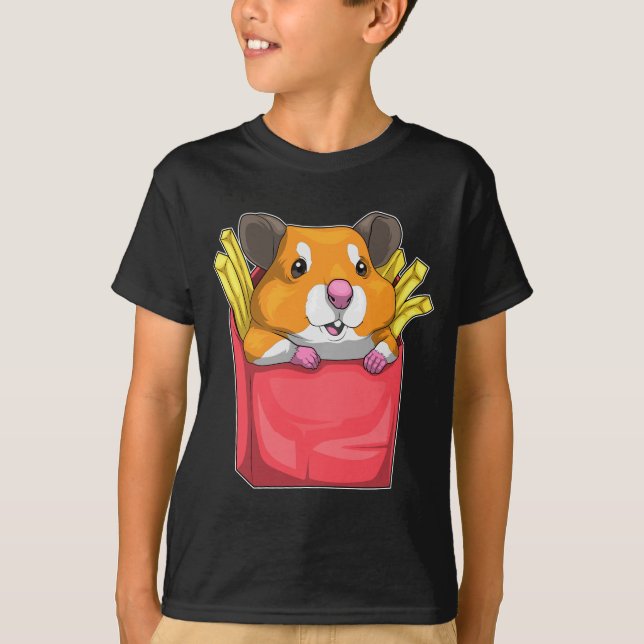 T-shirt Hamster frites (Devant)