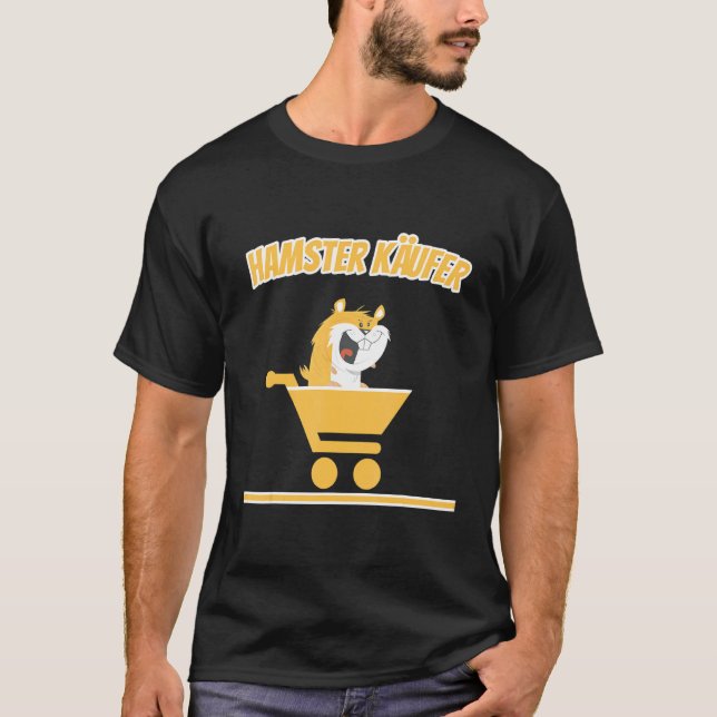 T-shirt Hamster, Hamster Acheteur, Trolley (Devant)
