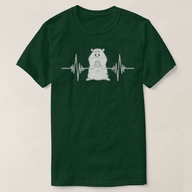 T-shirt Hamster Heartbeat Hamster (Design devant)