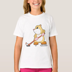 T-shirt Hamster Hockey sur glace Bâton de hockey sur glace