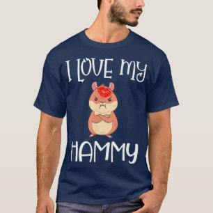 T-shirt Hamster I Love My Hammy Funny Cadeau