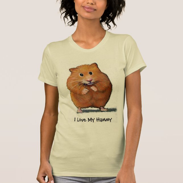 T-shirt HAMSTER, j'aime mon Hammy (Devant)